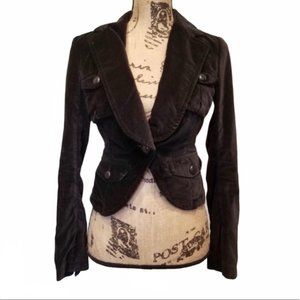 BB Dakota Vintage Black Velvet Jacket Size Small
